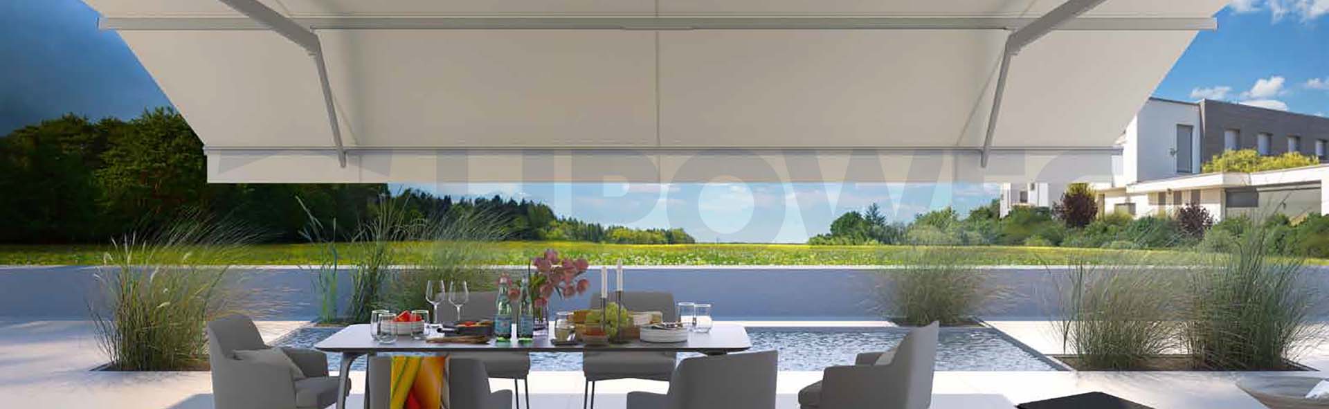 Wasserdichte Markise für die Terrasse